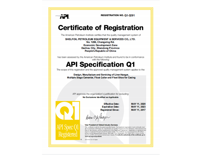 API Q1-3291